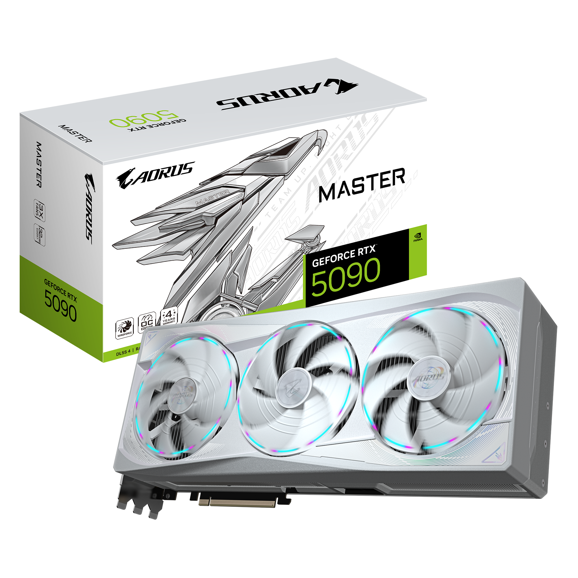 AORUS GeForce RTX™ 5090 MASTER ICE 32G-01 AORUS GeForce RTX™ 5090 MASTER ICE 32G-01