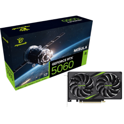 Manli Nebula GeForce RTX 5060 8GB GDDR7 Twin Cooler graphics card