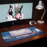 Strength in Unity-Blue Mouse Pad with Aesthetic Setup